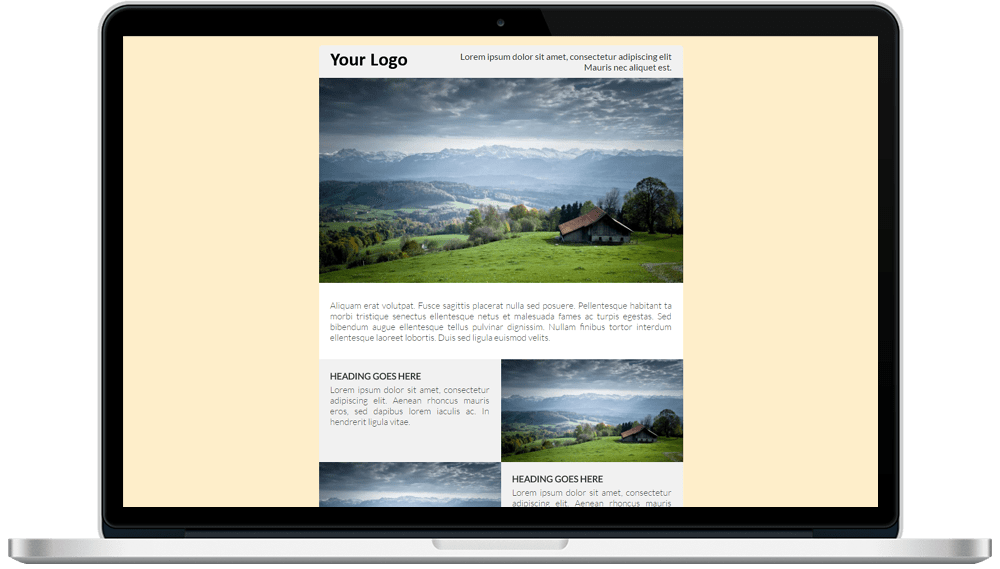 Background Color Responsive HTML Email Template