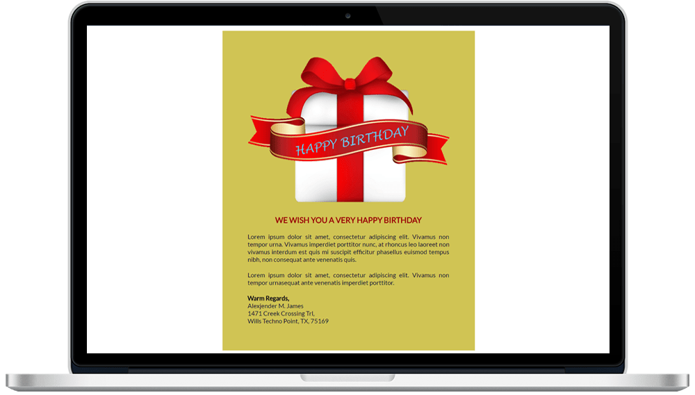 Birthday Responsive HTML Mailer Template