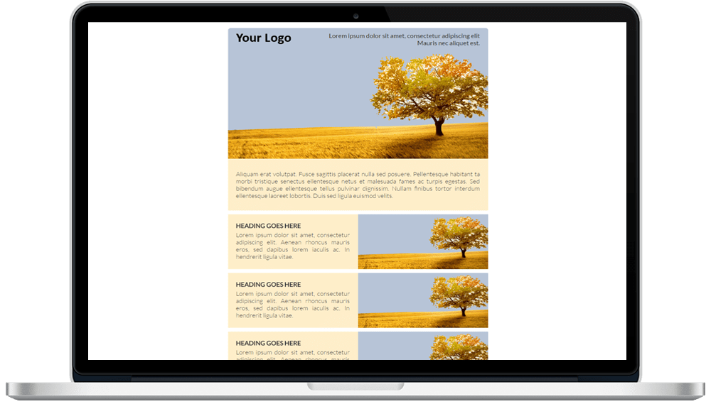 Round Corner Responsive HTML Mailer Template