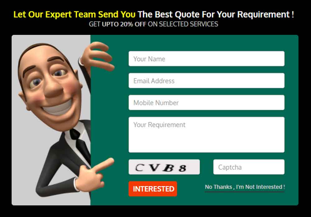 Exit Intent Popup