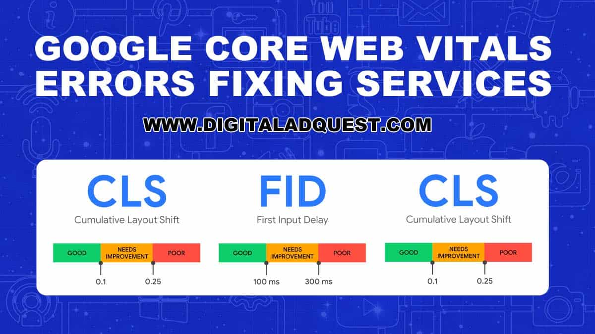 Google Core Web Vitals Errors Fixing Services In Delhi, Noida, India